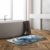 ZRUWUA Octopus Kraken Bath Mat Underwater Tentacle Starfish Coral Nautical