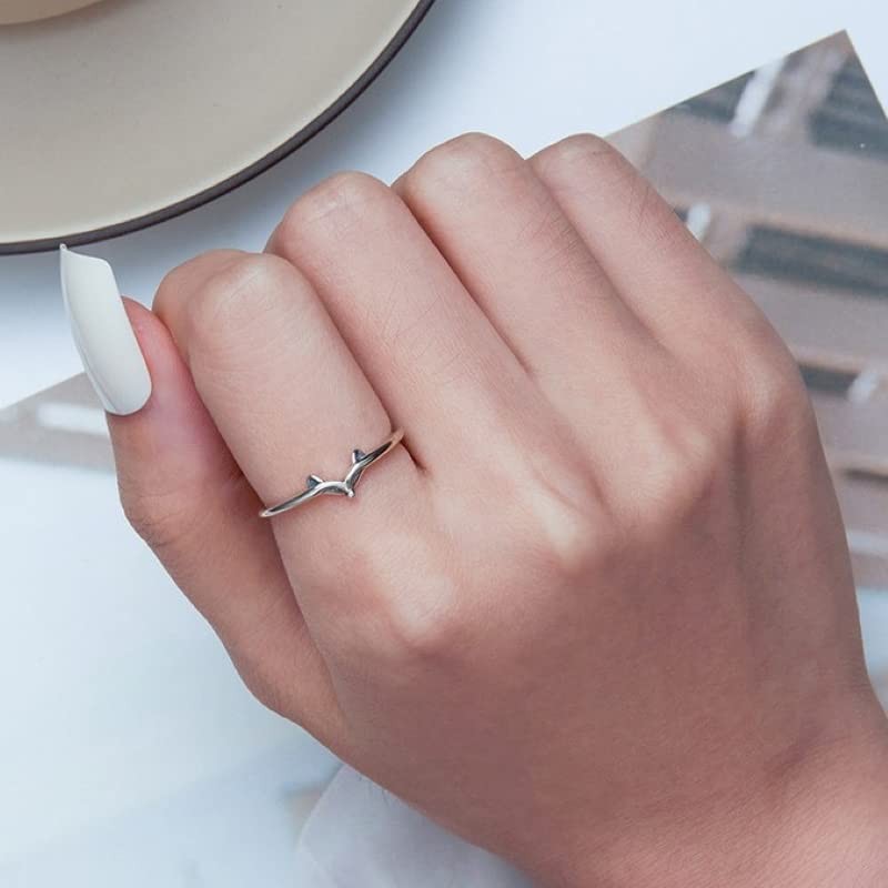 Bellitia Jewelry Fox Ring, Cute, Sterling Silver, 925, Fox Ring,