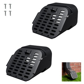 Nomanak 2 Pack Gutter-Downspout Critters Guard - Gutter Downspout Extension Accessory, Fit Type-A 2" x 3" Downspout Elbows (2" x 3"（2pcs）)