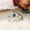 IRROYA Mix Art Deco 1.0ct-1.5ct Natural Moss Agate 925 Silver
