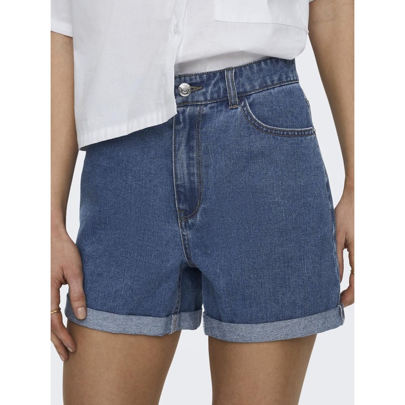 ONLY Female Shorts ONLVega Life HW Mom, Medium blue (medium