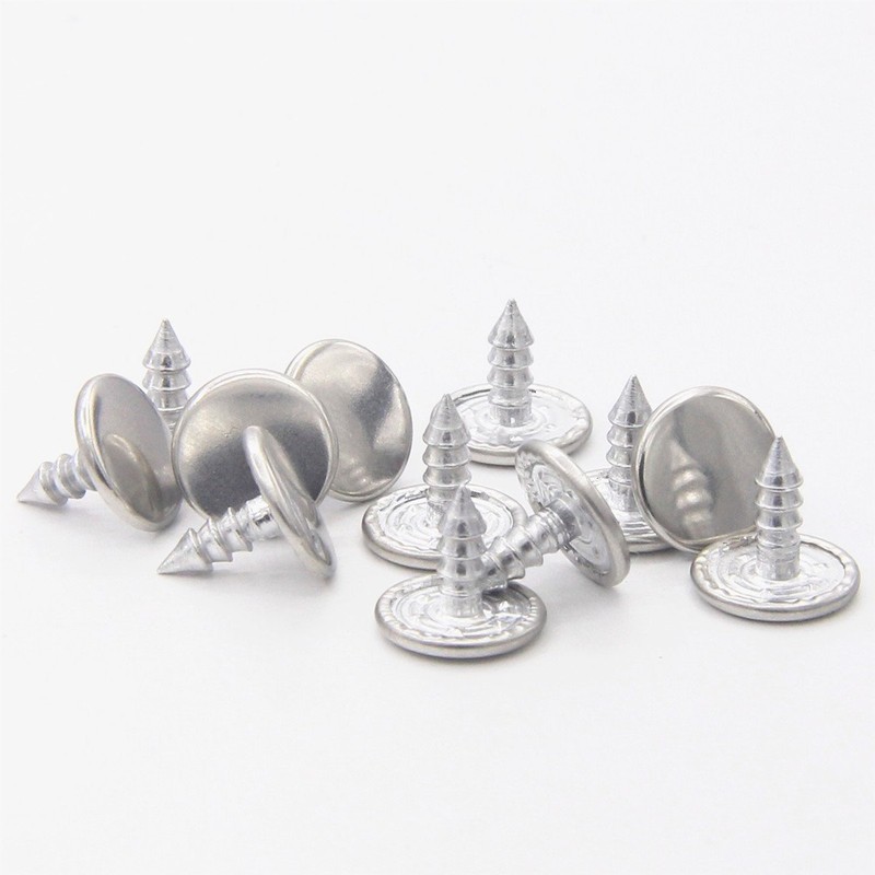 12 Pcs Bronze Jeans Button No Sew Replacement Buttons for