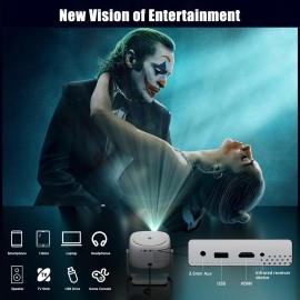 Xiapipro Native 1080P HD Projector 4K Support, WiFi 6, Bluetooth, Motorized Focus, Smart