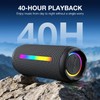 SMILEBOP Portable Bluetooth Speaker Wireless, 40W Super Bass with Smart