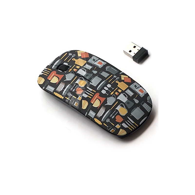 2.4G Wireless Mouse with Cute Pattern Design for All Laptops