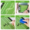RoseFlower Rugby Coaching Board, Wipe Clean Double-Sided Rugby Tactics Board
