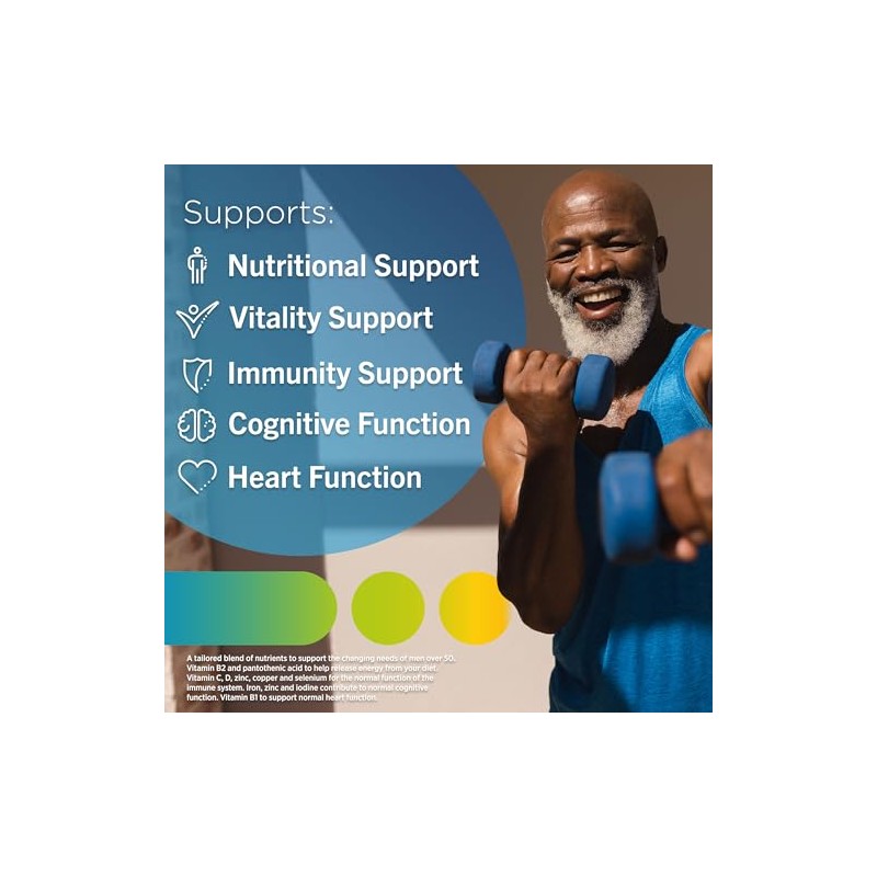 Centrum Men 50+ Multivitamins & Mineral Supplements, 23 Essential nutrients