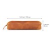 Londo Genuine Leather Zipper Pen, Pencil & Cosmetic Case (Camel)