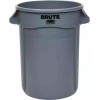 Rubbermaid FG263200GRAY 32 Gallon Gray Heavy Duty Round BRUTE Trash
