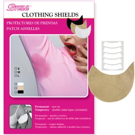 Braza Clothing Shields - Reusable Armpit Sweat Pads with 5 Pairs of Adhesive Strips - Washable Underarm Sweat Pads for Women
