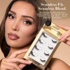 Lilly Lashes Luxury Synthetic Half Lashes (Pack of 4), False