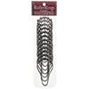 Heavy Duty Roller Shower Curtain Rings, Pewter Clipperton RollerRings, Set