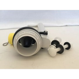 NuFlush Flush Valve Assembly Kit 2.5 inch with Soft Flapper and Float, 10 inches Tall