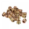 sourcing map M8x13mm Threaded Inserts for Wood Hex Socket Drive