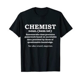 Chemist Definition Wizard Magician Chemistry Graduate T-Shirt