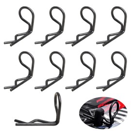 HobbyPark 50-Pack 90-Degree Angle Body Clips Bent Pins for All 1/10 Scale Model Car Truck Crawler Truck Buggy Black