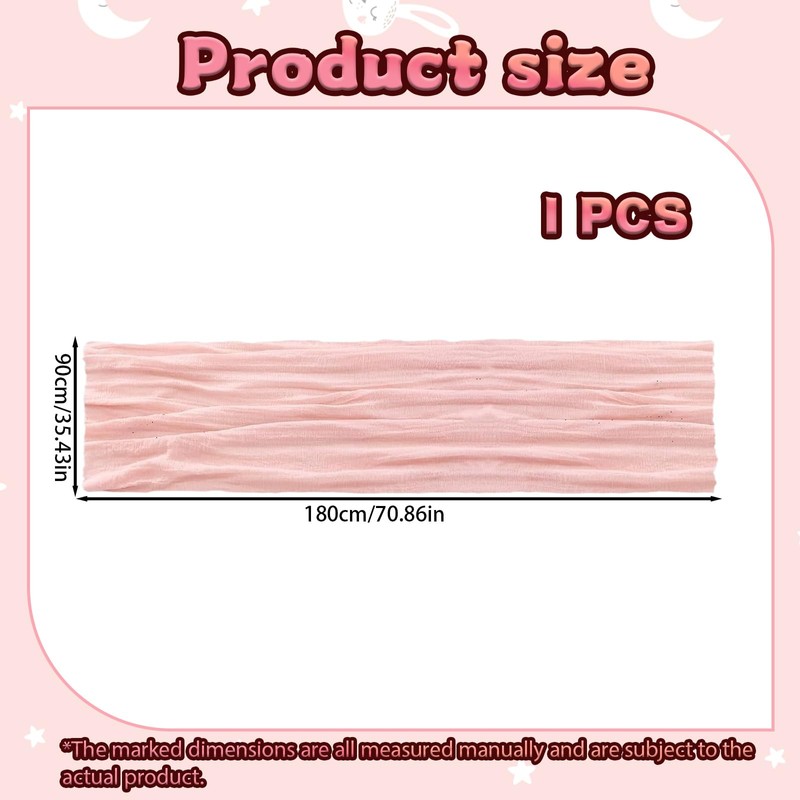 Pink Table Runner, 90 x 180 cm Table Runners for