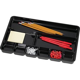 Catch-All Desk Drawer Organizer, 13-3/4"x9-3/8"x1-7/8", Ebony ELD16251