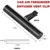 2 PCS Car Air Freshener Diffuser Vent Clips, Refillable Cylindrical