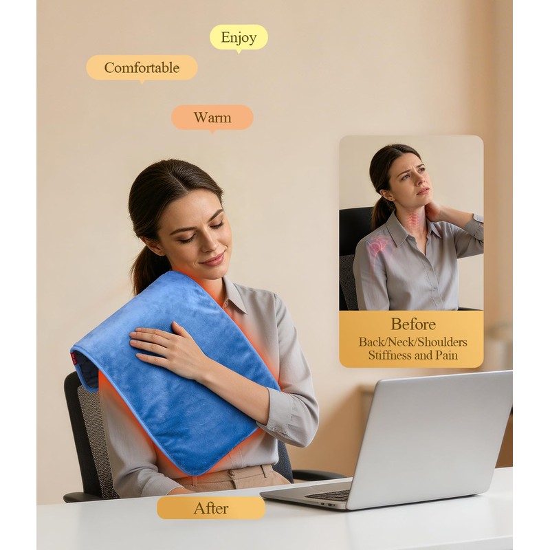 InVarme Extra Hot Heating Pad: Infrared Deep Muscles for Chronic