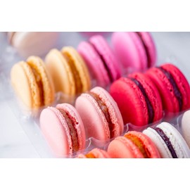 24 Macarons Mix - French Cookies - Macaroons Made in USA by French Chefs - Flavor Assortment