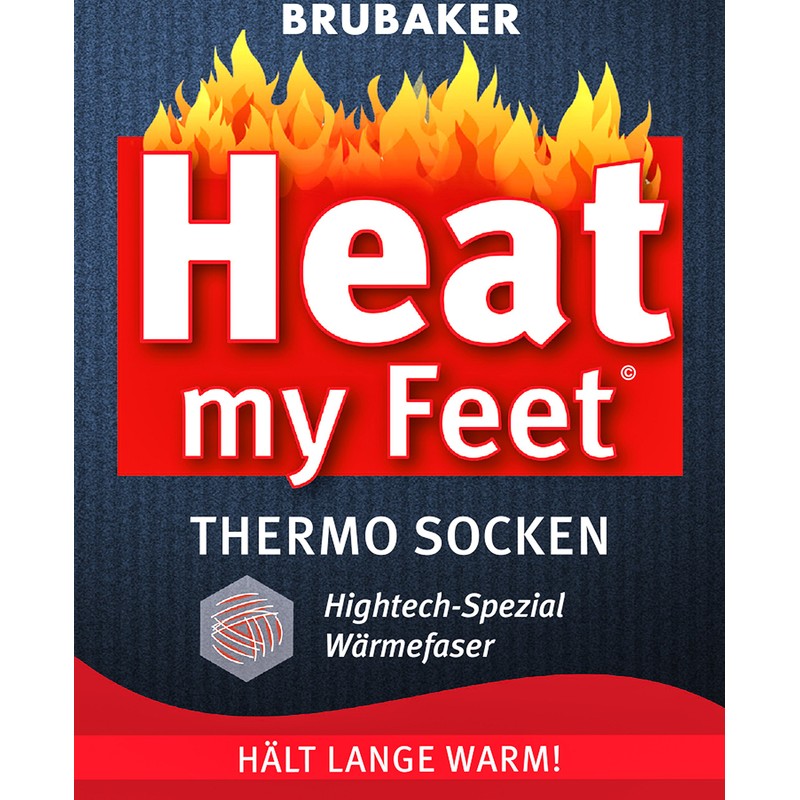 Brubaker 2 pairs of Heat my Feet thermal socks, darkblue,