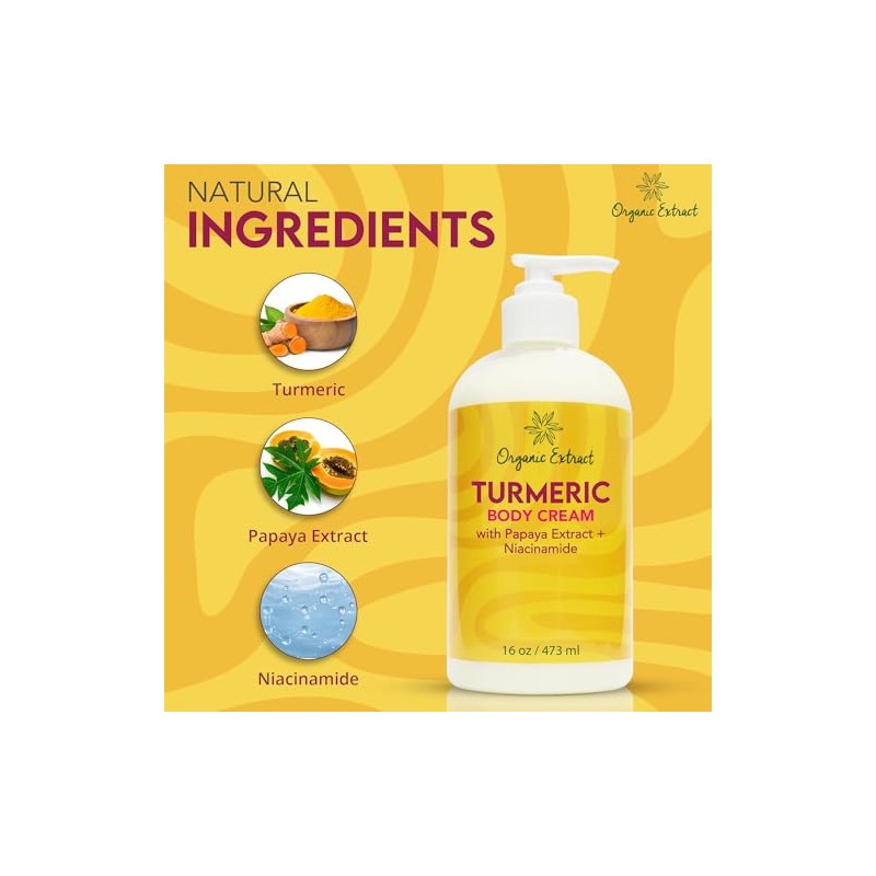 Turmeric Body Cream - 16 fl oz/473 ml - Deep
