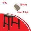 SIMALA 19mm Chair Leg Floor Protectors, 5mm Thick Furniture Pads