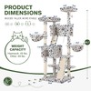 MUTICOR 66 Inches Multi-Level Large Cat Tree Tower for Indoor