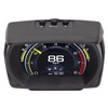 Black Vehicle HUD Display Multifunction OBD HUD Gauge 9 Alarm