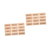VILLFUL 2 Sets DIY Wooden Rubber Stamps for Scrapbooking Monthly