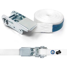 Plemont Lashing Strap with Ratchet [6 m] for Safe Stacking of Dryers and Washing Machines, Lashing Strap with 800 daN Tensile Force, Tie Down Straps, Lashing Straps, Straps