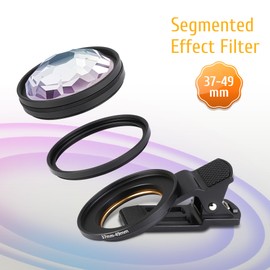 YZOuOZY Kaleidoscope Prism Lens for iPhone & Android C Clip-On Multi-Refraction Photography Filter with K9 Optical Glass, Durable Metal Frame, Creative Lens for Stunning Photos & Videos