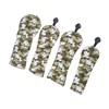 4Pcs Golf Club Head Cover PU Thick Plush Wear Resistant