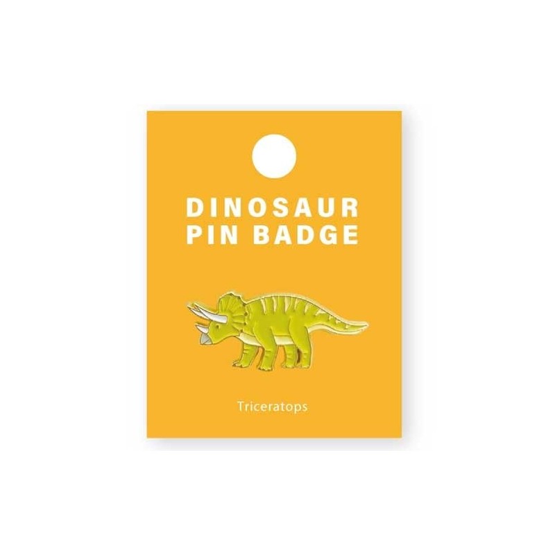 World Shoji 151324 Triceratops Pin Badge Dinosaur Pin Badge