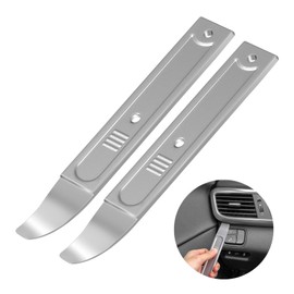 YAORIK 4140 Pry Tool, Sheet Metal Pry Bar for Panels and Trim, Auto Trim Remove Pry Tool 22 Ga, Pocket Mini Pry Tool Remove Auto Trim, Door Panel, Interior and Exterior Parts, 2 Pack