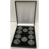 Coingallery Deluxe Black Sovereign Case With Capsules For 10 Full
