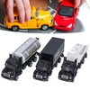3pcs 1:50 Truck Model Toy Set Pull Back Recovery Tanker