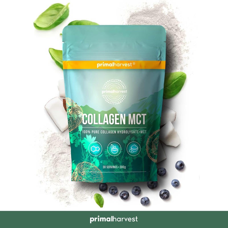 Collagen MCT by Primal Harvest - Powder Supplement with Type