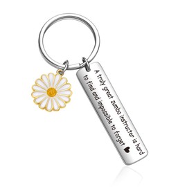 OWHOMS Zumba Birthday Keychain For Zumba Instructor Gifts Zumba Dance Jewelry For Zumba Instructor Appreciation Keychain Teachers Day Keychain For Zumba Teacher Gifts Zumba Coach Jewelry