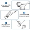 10 Piece Soup Spoons, Round Stainless Steel Bouillon Spoons Round