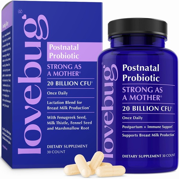 Lovebug Postnatal | Clinically Studied Ingredients for Breast Milk Production