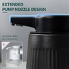 BosilunLife Ceramic Automatic Soap Dispenser,3 Adjustable Levels,Black,10oz