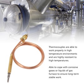 Thermocouple Replacement, Gas Stove Thermocouple Fireplace Replacement Parts Kit Adaptors Universal for Gas Furnaces Boilers Water Heaters, Rapid Response