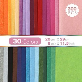 Kesote 300 Hojas Papel de Seda de 30 Colores 29 x 20 cm Papel para Hacer Manualidades Decorativas Relleno de Regalos