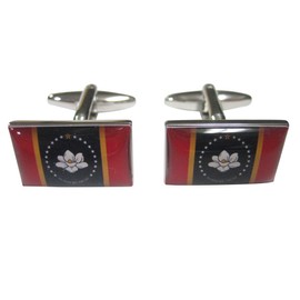 Kiola Designs Updated New Mississippi State Flag Cufflinks
