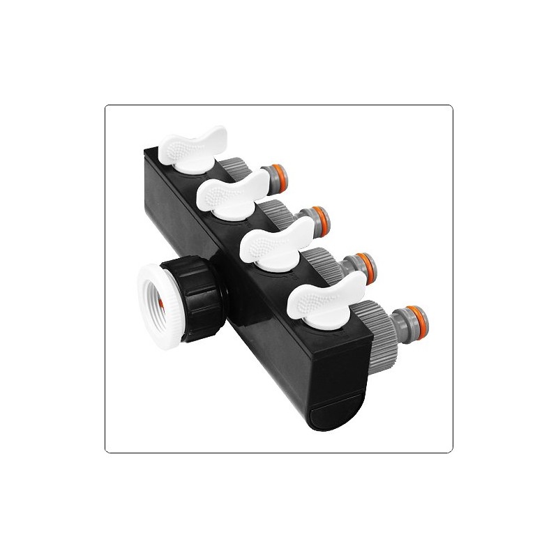 Adjustable Garden Hose Splitter 4 Way Sockets