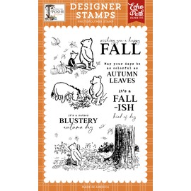 Echo Park Paper Winnie The Pooh Autumn: Fall-ish Kind of Day Stamp Set, Multi