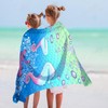 AUNGKWANG Seahorse Beach Towel for Children, 75 x 150 cm