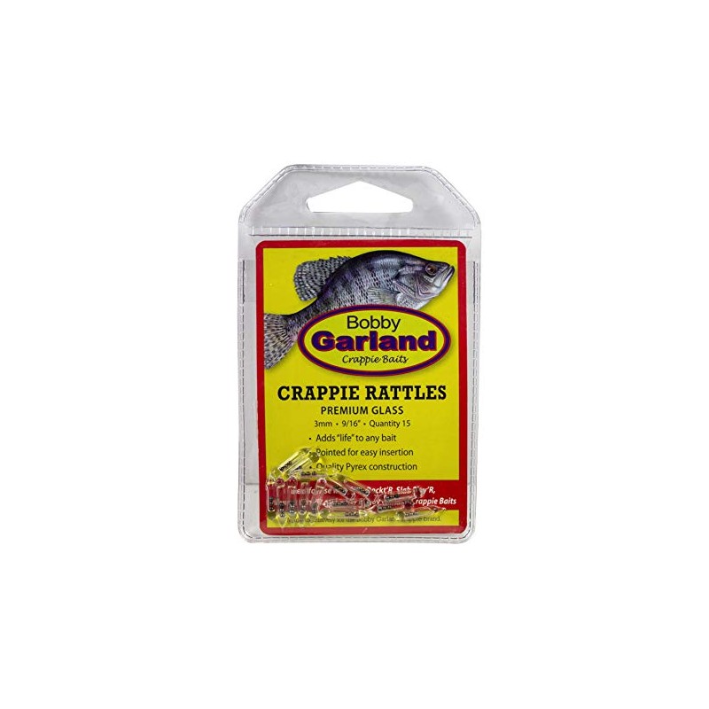 Bobby Garland Crappie Rattles 15 Pack, Multicolor, One Size